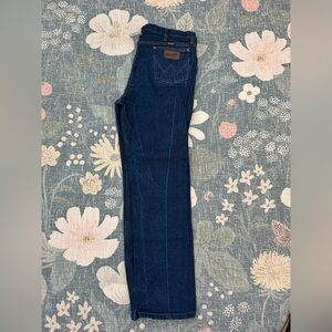 Wrangler Dark Blue Straight Jeans
